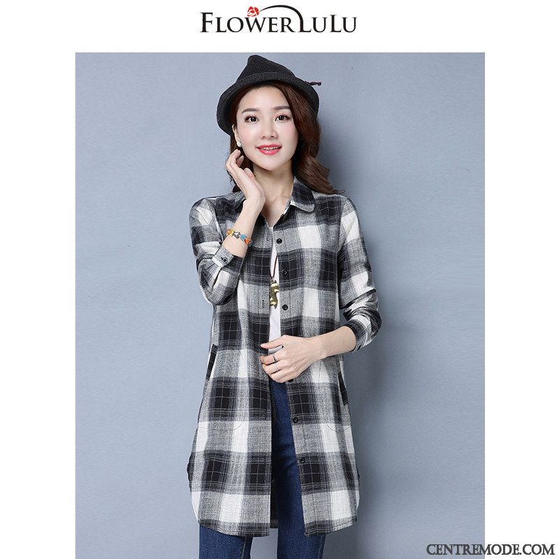 Chemisiers Femme L'automne Chemise Tendance Une Veste Noir
