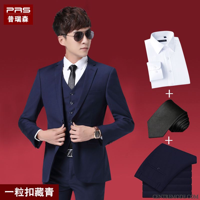 Costume Bleu Clair Homme Pas Cher, Costume En Jean Homme Bleu Marin Pensée