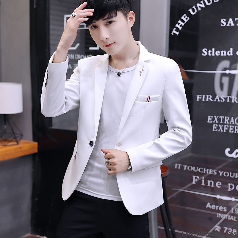 Costume De Mariage Blanc Pour Homme Blanc Jaune, Costard Costume En Ligne Pas Cher