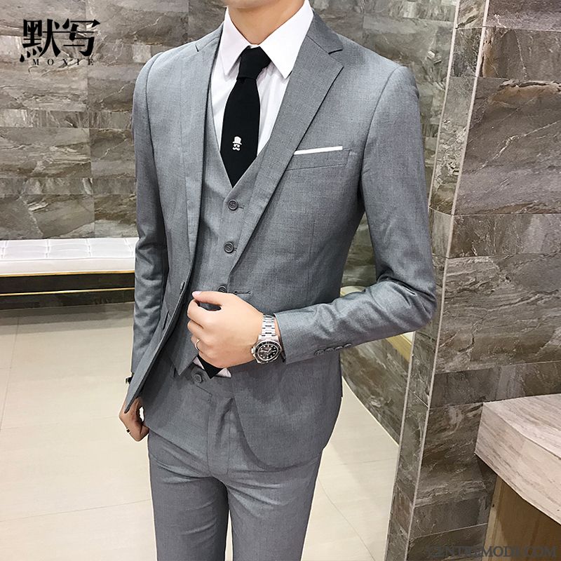 Costume Homme Noir Slim Sarcelle Brun, Costume Pour Homme Pas Cher