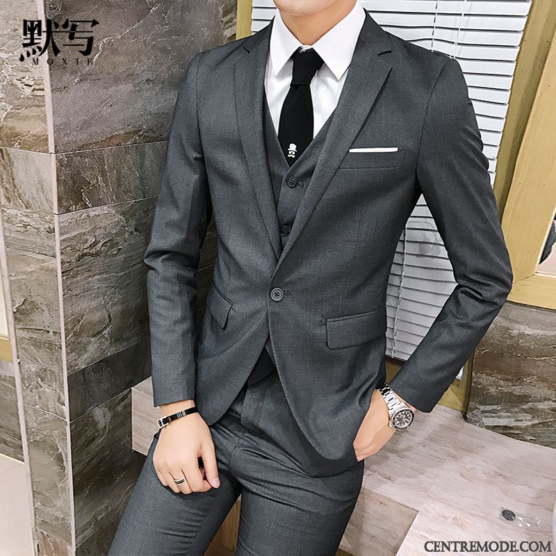 Costume Homme Noir Slim Sarcelle Brun, Costume Pour Homme Pas Cher