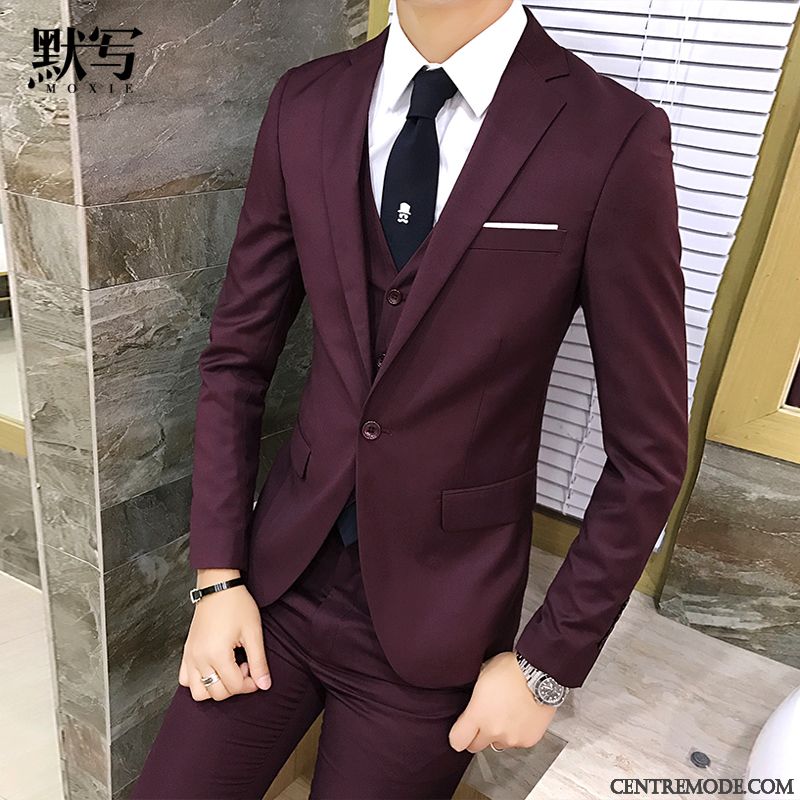 Costume Homme Noir Slim Sarcelle Brun, Costume Pour Homme Pas Cher