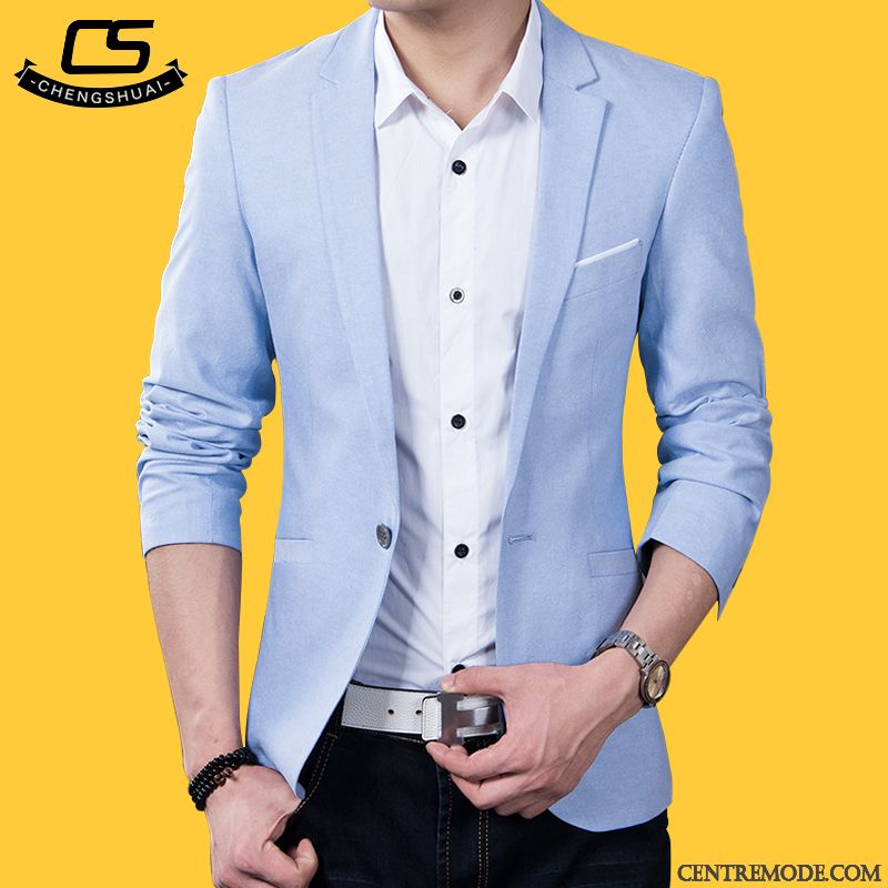 Costume Homme Tendance Rose Choquant Rose Saumon, Costume Homme Noir Slim