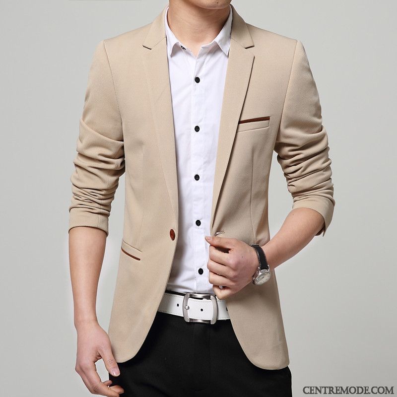 Costume Homme Tendance Rose Choquant Rose Saumon, Costume Homme Noir Slim