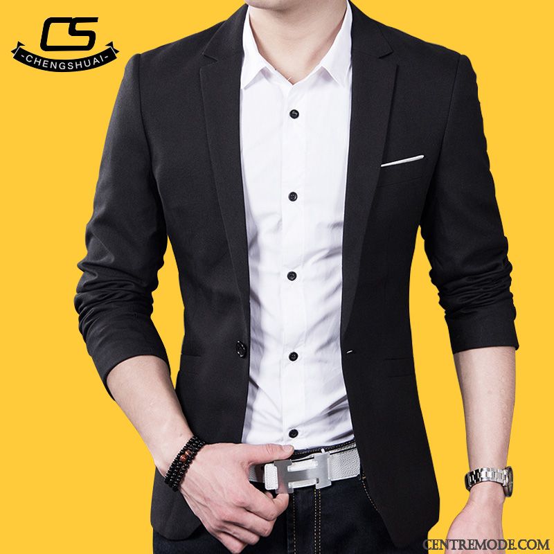 Costume Homme Tendance Rose Choquant Rose Saumon, Costume Homme Noir Slim