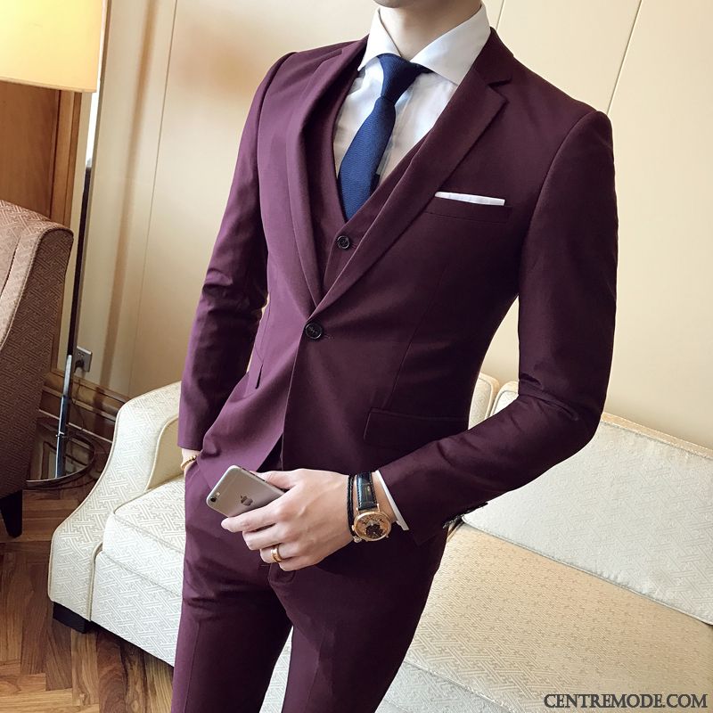 Costume Mariage Bleu Nuit Violet Bleu Turquoise, Habit De Mariage Homme