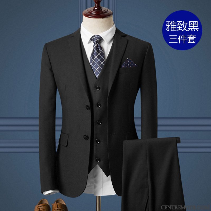 Costume Mariage Gris Pensée Rose Choquant, Blazer De Costume Homme Grande Taille