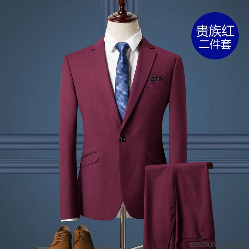 Costume Mariage Gris Pensée Rose Choquant, Blazer De Costume Homme Grande Taille