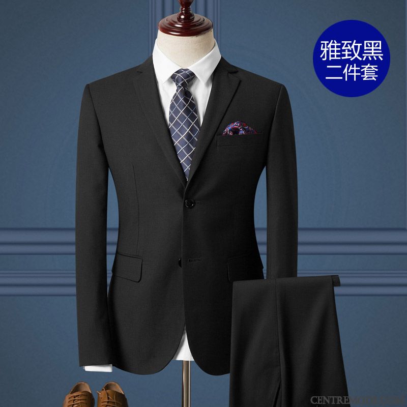 Costume Mariage Gris Pensée Rose Choquant, Blazer De Costume Homme Grande Taille