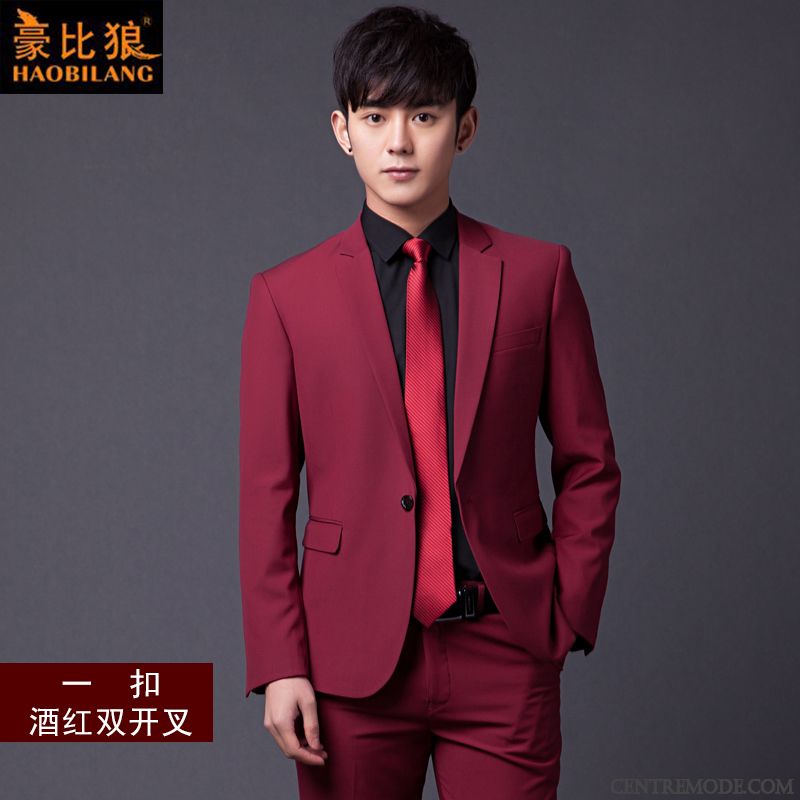 Costume Mariage Homme Bleu, Costume Complet Homme Blé Beige Sable
