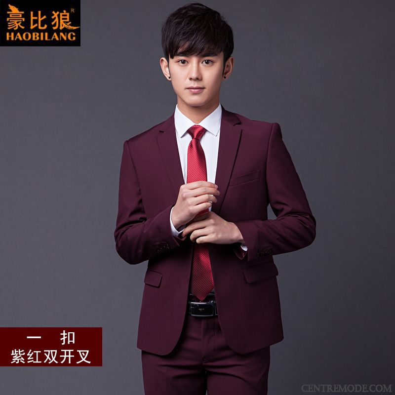 Costume Mariage Homme Bleu, Costume Complet Homme Blé Beige Sable