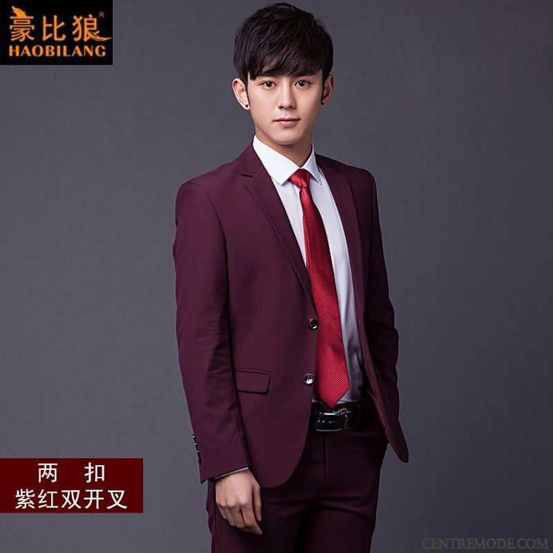 Costume Mariage Homme Bleu, Costume Complet Homme Blé Beige Sable