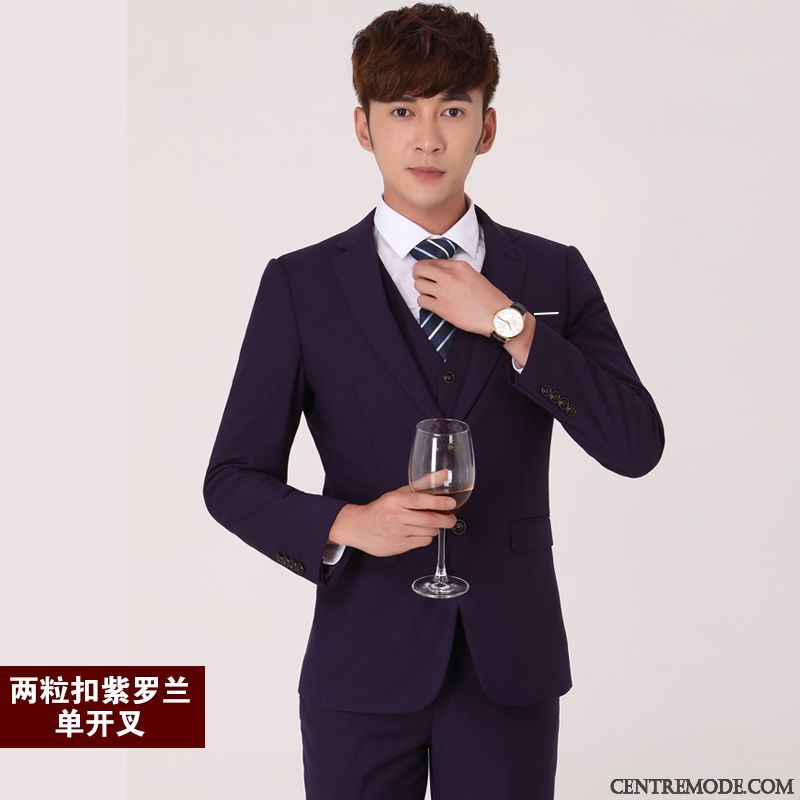Costume Mariage Homme Bleu, Costume Complet Homme Blé Beige Sable