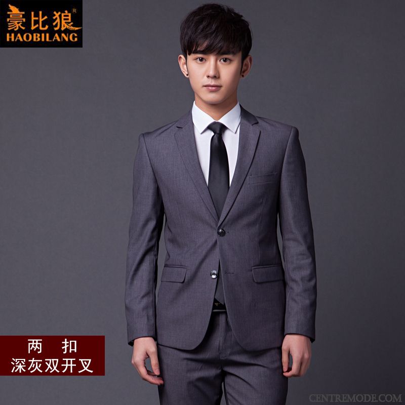 Costume Mariage Homme Bleu, Costume Complet Homme Blé Beige Sable