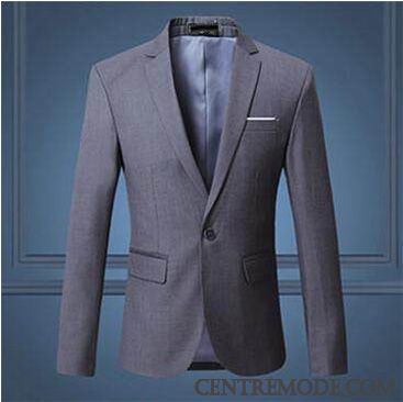 Costume Mariage Homme Bleu Marine Pas Cher, Blazer Costume Homme Pas Cher Beige Crème