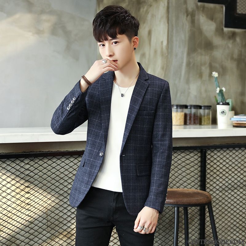 Costume Moderne Pour Homme Pas Cher Soldes, Blazer Mariage Homme Pas Cher Seashell Poudre Bleue