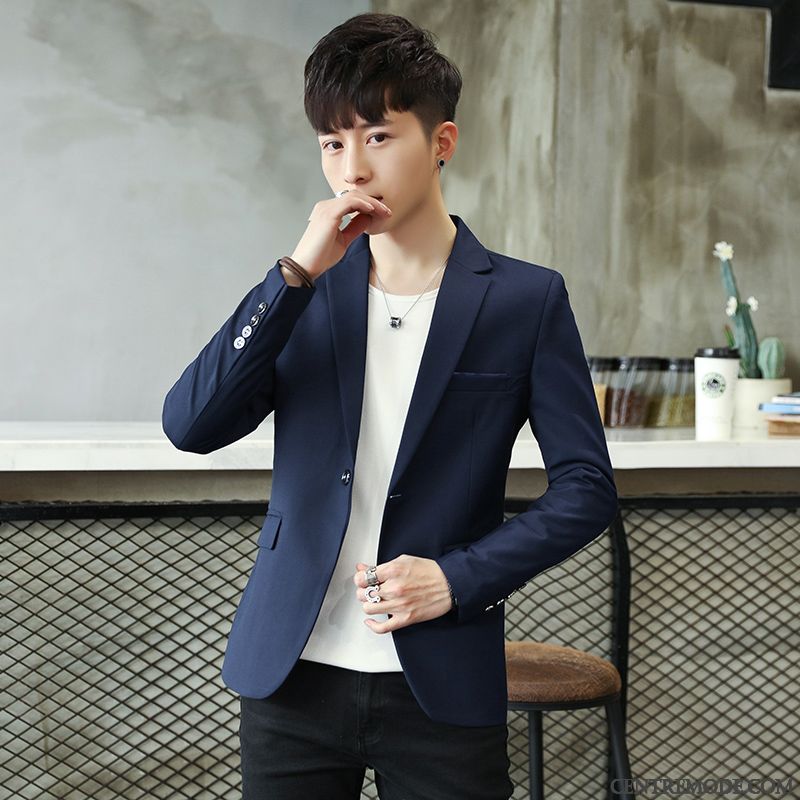 Costume Moderne Pour Homme Pas Cher Soldes, Blazer Mariage Homme Pas Cher Seashell Poudre Bleue