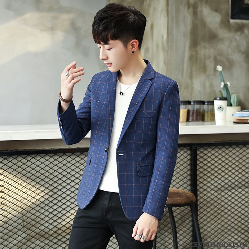 Costume Moderne Pour Homme Pas Cher Soldes, Blazer Mariage Homme Pas Cher Seashell Poudre Bleue