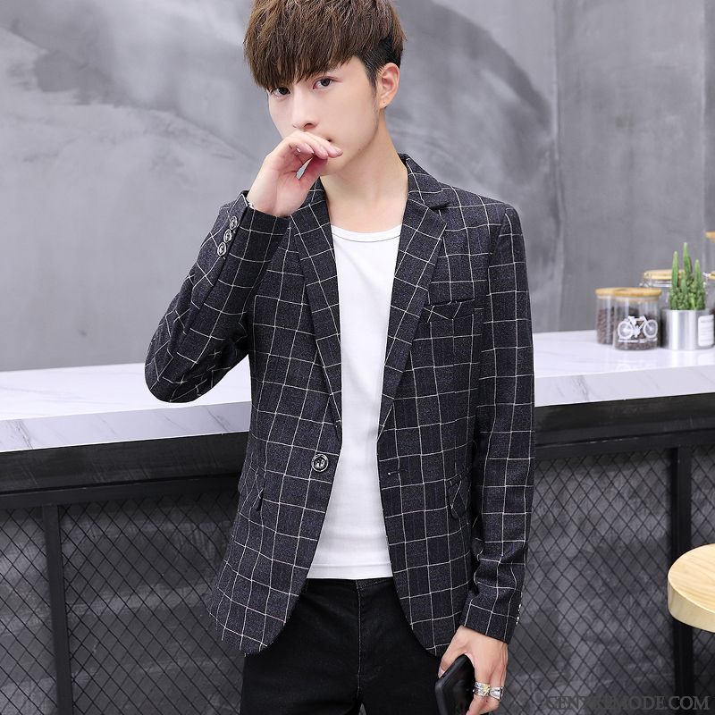 Costume Pour Mariage Pas Cher Tout Noir Gris Fumé, Blazer Costume Bleu Marine Pas Cher