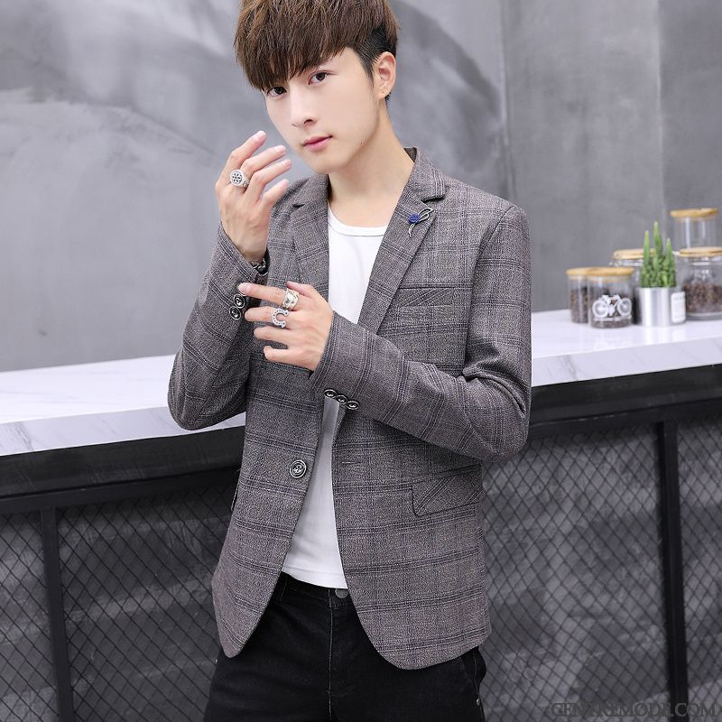 Costume Pour Mariage Pas Cher Tout Noir Gris Fumé, Blazer Costume Bleu Marine Pas Cher