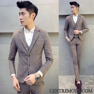 Costume Sur Mesure Pas Cher, Pantalon De Costume Homme Sandybrown Bleu Marin