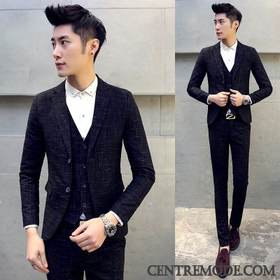 Costume Sur Mesure Pas Cher, Pantalon De Costume Homme Sandybrown Bleu Marin