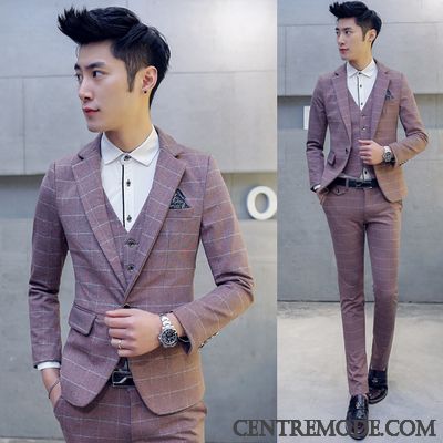 Costume Sur Mesure Pas Cher, Pantalon De Costume Homme Sandybrown Bleu Marin