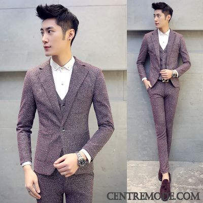 Costume Sur Mesure Pas Cher, Pantalon De Costume Homme Sandybrown Bleu Marin