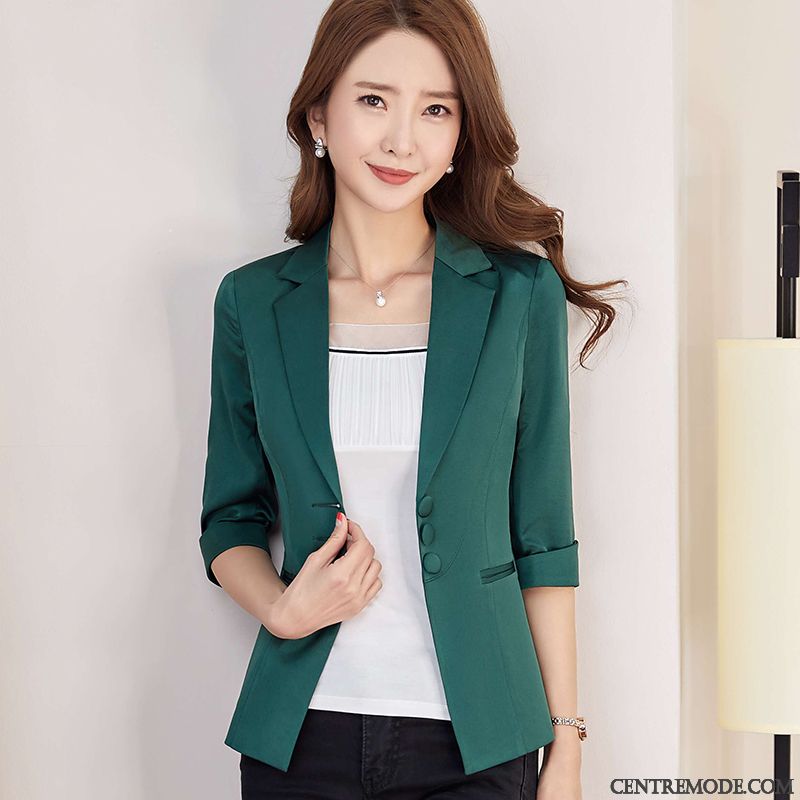 Costumes Blazer Femme Printemps Veste De Costume Paillette Dame Décontractée L'automne Bleu