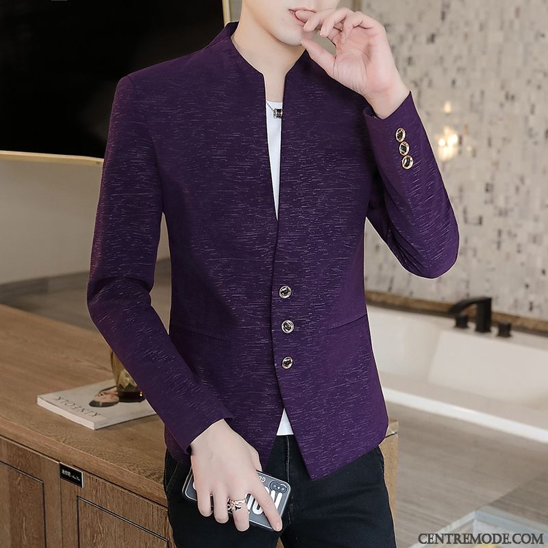 Costumes Blazer Homme Tendance Hiver Slim Personnalité Petit Costume L'automne
