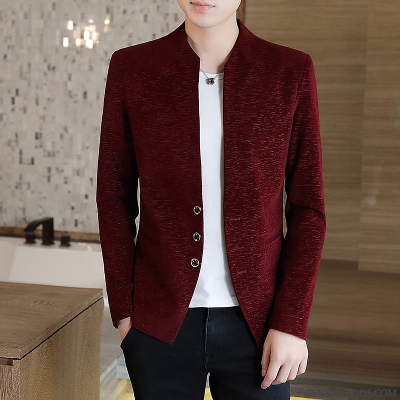 Costumes Blazer Homme Tendance Hiver Slim Personnalité Petit Costume L'automne