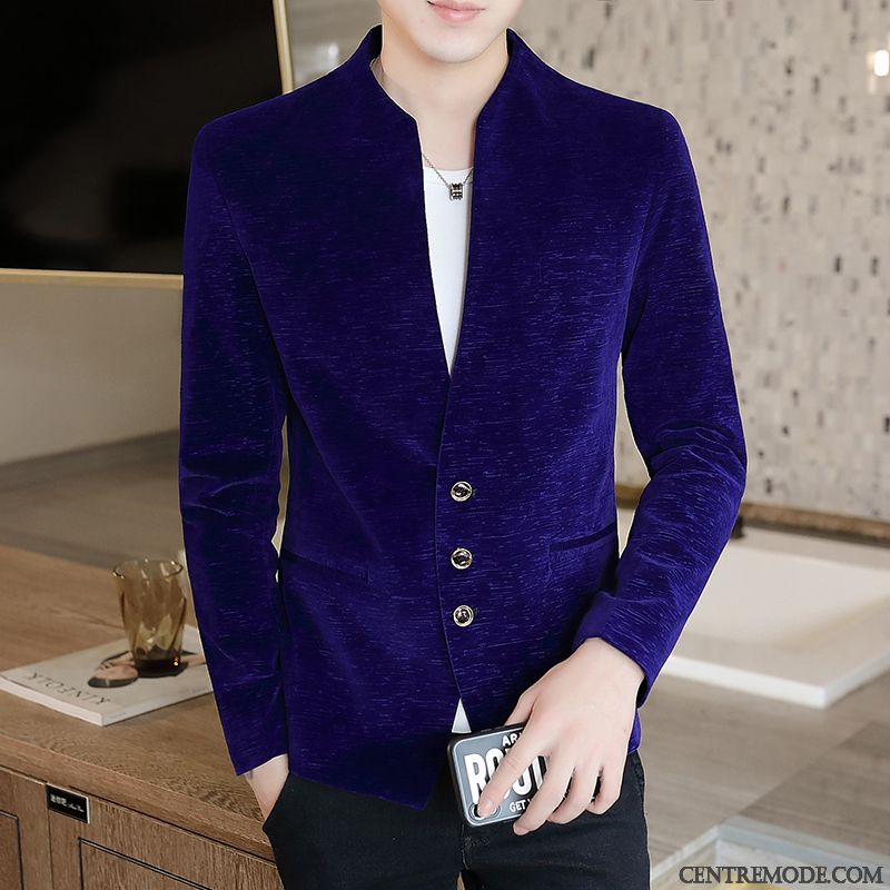 Costumes Blazer Homme Tendance Hiver Slim Personnalité Petit Costume L'automne