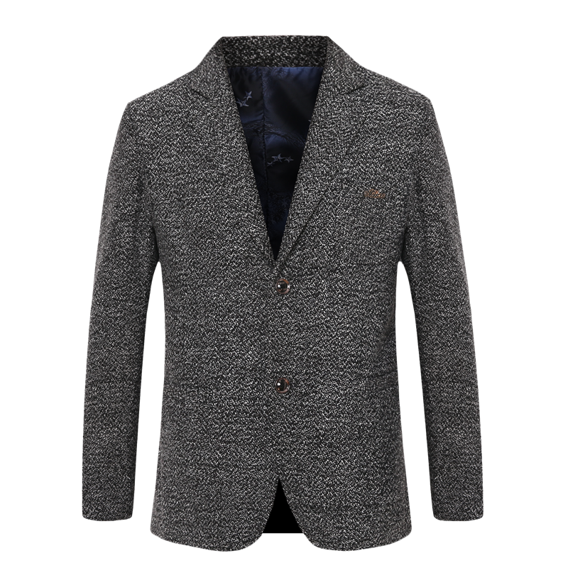 Costumes Blazer Homme Une Veste Slim Épaissir L'automne Décontractée Britanique Violet