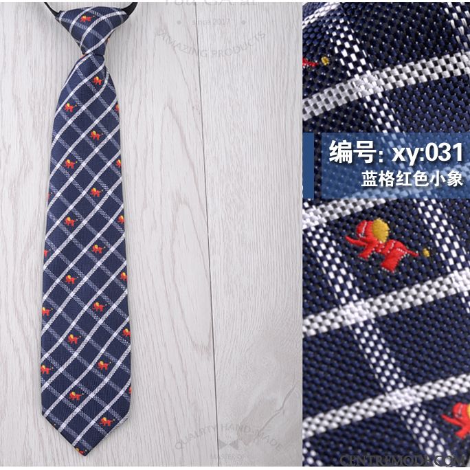Cravate Homme Accessoires Chemise Petit Modèle Court Paragraphe Dessin Animé