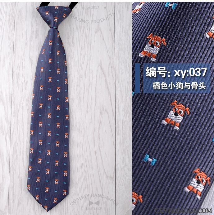 Cravate Homme Accessoires Chemise Petit Modèle Court Paragraphe Dessin Animé