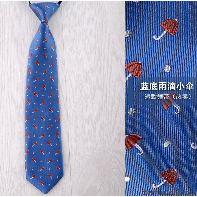 Cravate Homme Accessoires Chemise Petit Modèle Court Paragraphe Dessin Animé