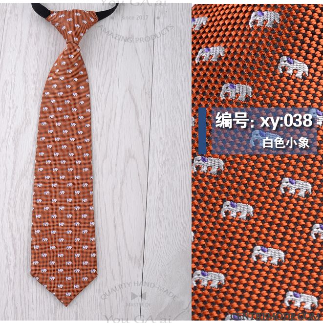 Cravate Homme Accessoires Chemise Petit Modèle Court Paragraphe Dessin Animé