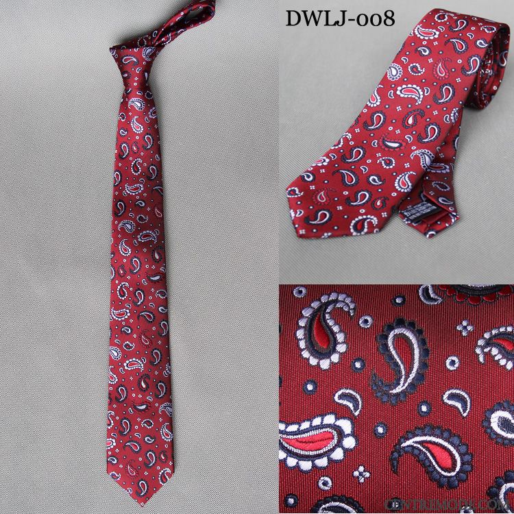 Cravate Homme Cerf Créatif Fleur Mode Accessoires Papillon Rouge