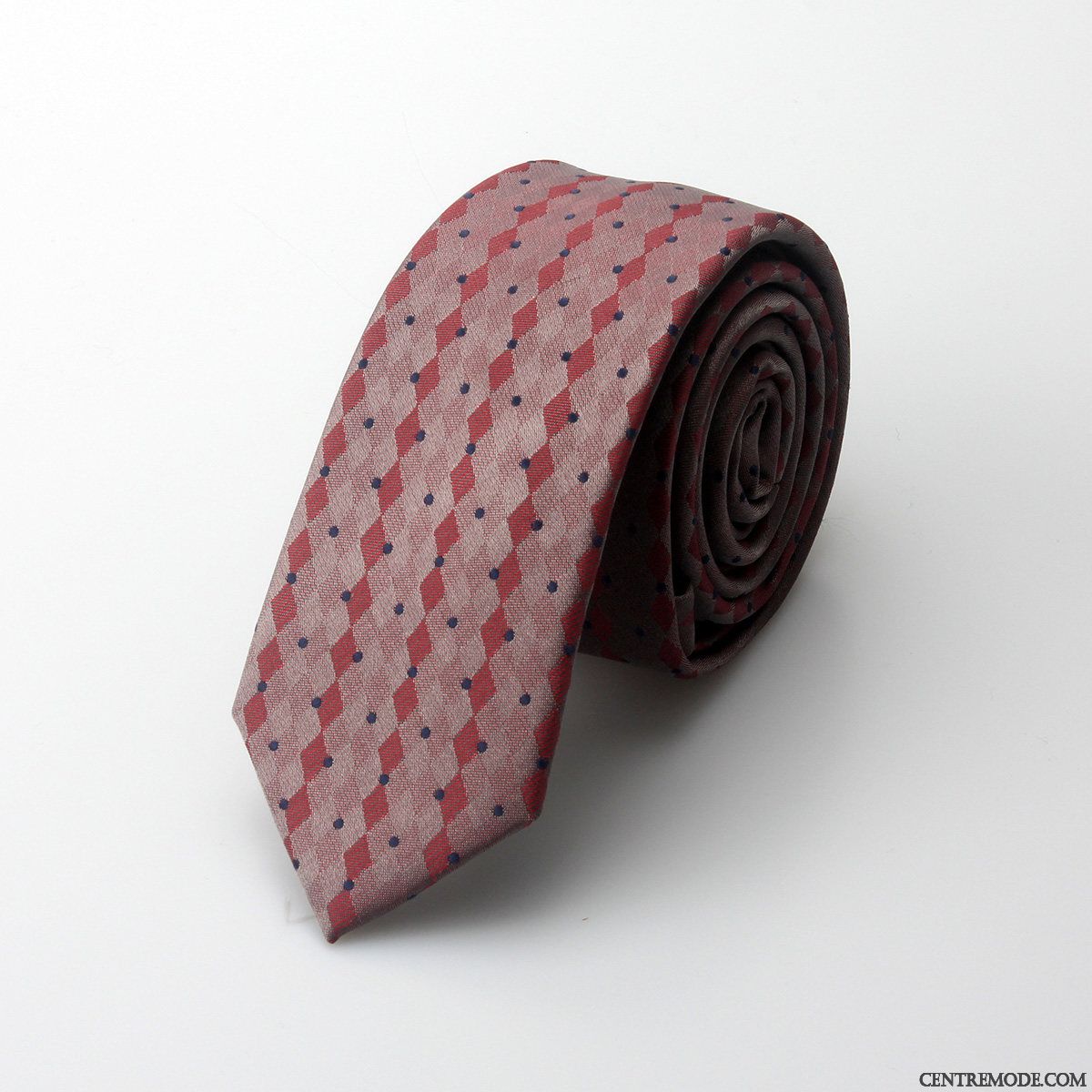 Cravate Homme Le Marié Loisir 5cm Étroit Vêtements De Cérémonie Le Nouveau Rouge