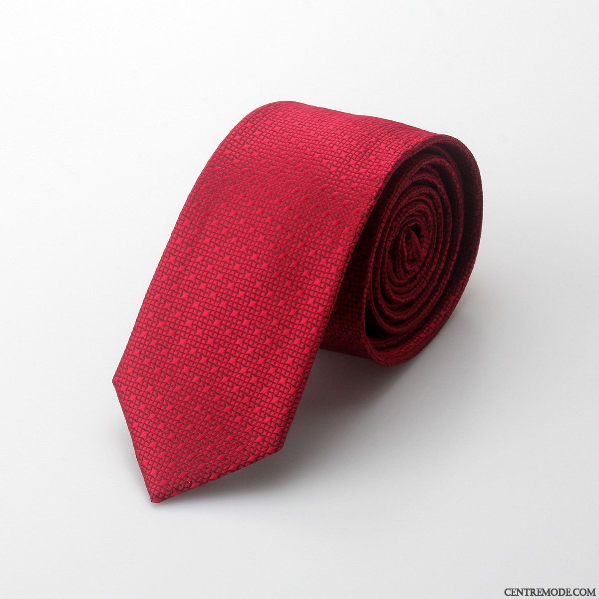 Cravate Homme Le Marié Loisir 5cm Étroit Vêtements De Cérémonie Le Nouveau Rouge