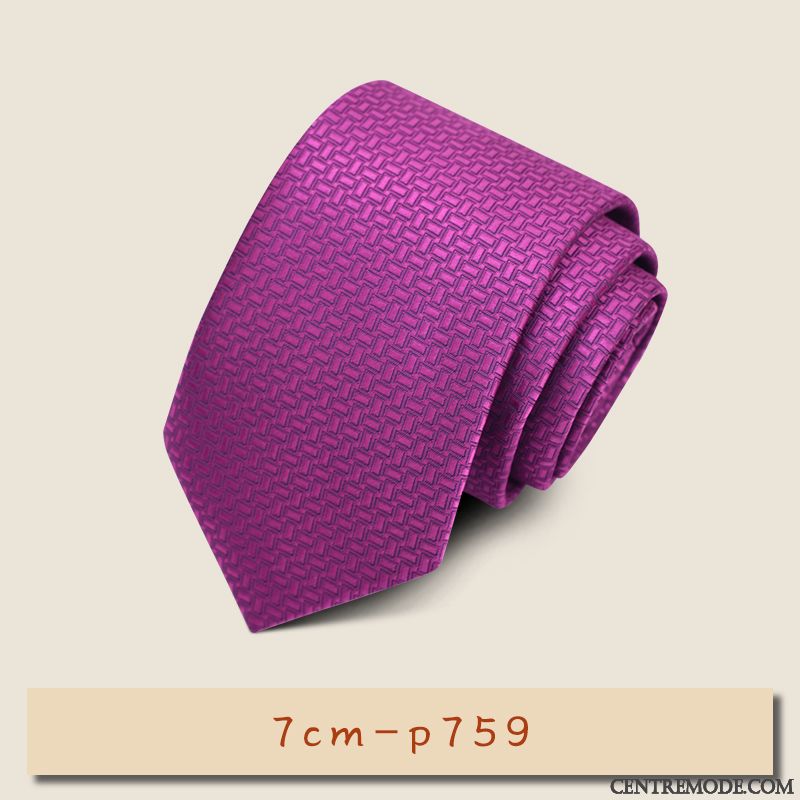 Cravate Homme Vêtements De Cérémonie Brodé Banquet Entreprise Le Marié Marier Bordeaux Rouge Violet