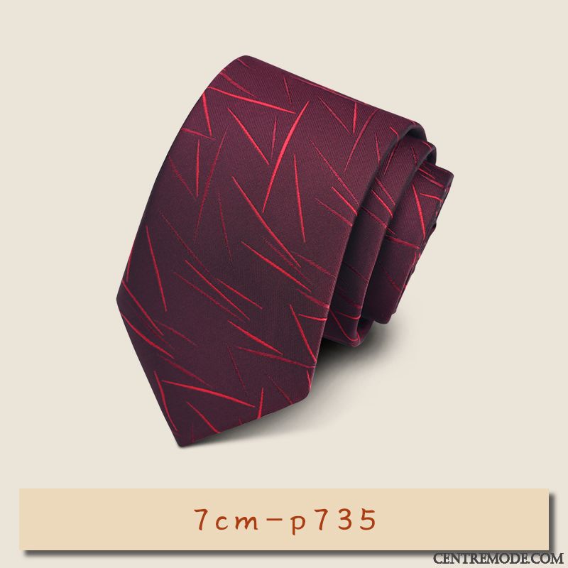 Cravate Homme Vêtements De Cérémonie Brodé Banquet Entreprise Le Marié Marier Bordeaux Rouge Violet