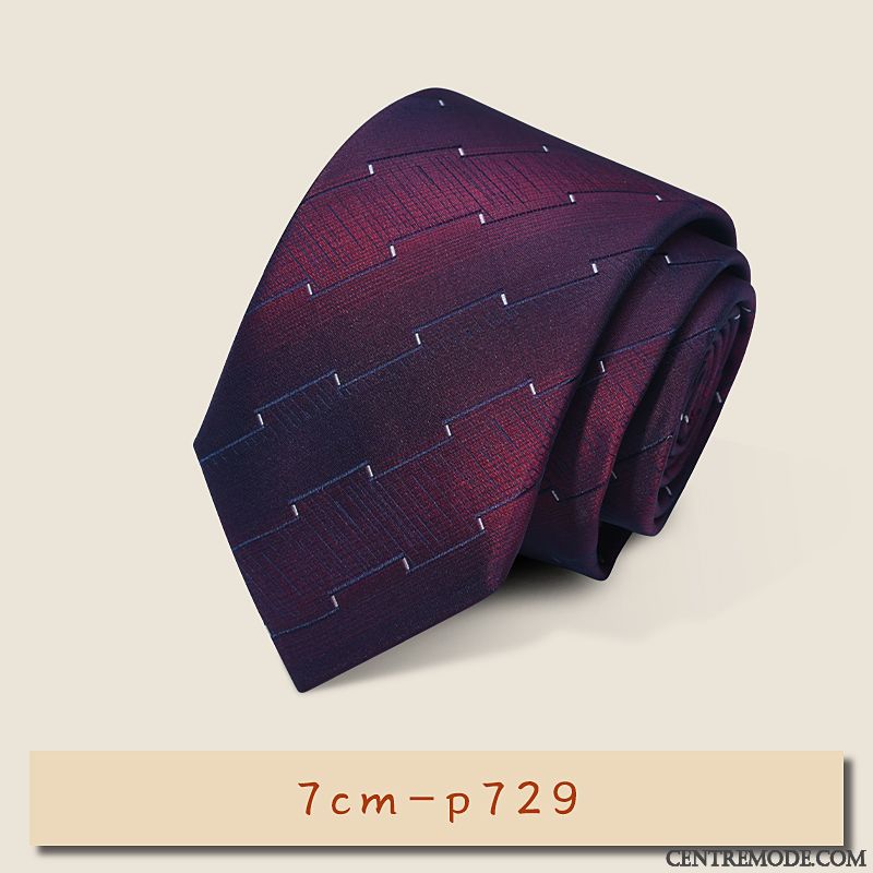 Cravate Homme Vêtements De Cérémonie Brodé Banquet Entreprise Le Marié Marier Bordeaux Rouge Violet