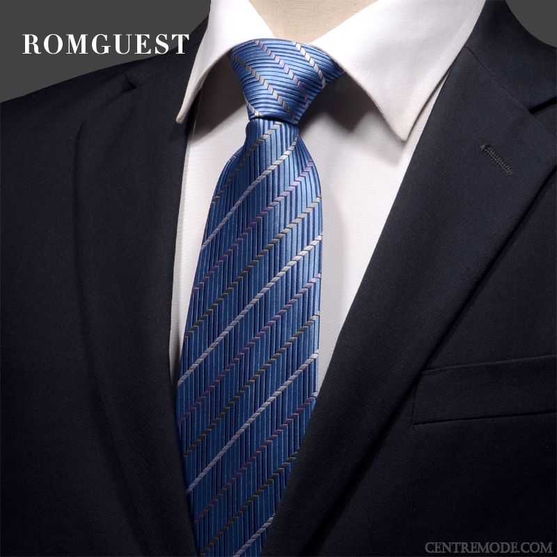 Cravate Homme Vêtements De Cérémonie Carrière Étudiant Rayé Le Marié Marier Pure Noir Orange Jaune