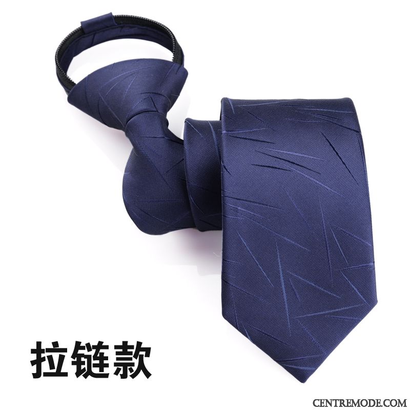 Cravate Homme Étroit Marier Carrière Boite Cadeau Vêtements De Cérémonie 6cm Bleu Marin Bleu