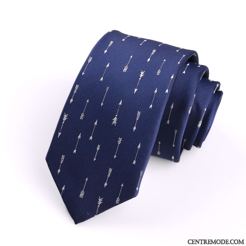 Cravate Homme Étroit Marier Carrière Boite Cadeau Vêtements De Cérémonie 6cm Bleu Marin Bleu