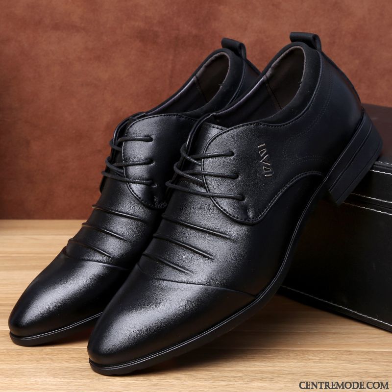 Derbies Cuir Homme Noir Azur Marine, Derbies Homme Talon