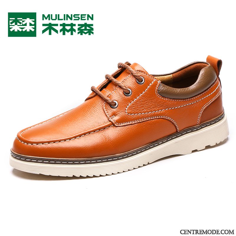 Derbies Cuir Noires Plates, Derbies Talons Hauts Blanc Ambre