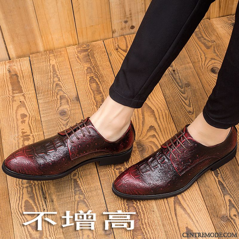 Derbies Cuir Pas Cher, Derbies Cuir Homme Noir Bordeaux Violet