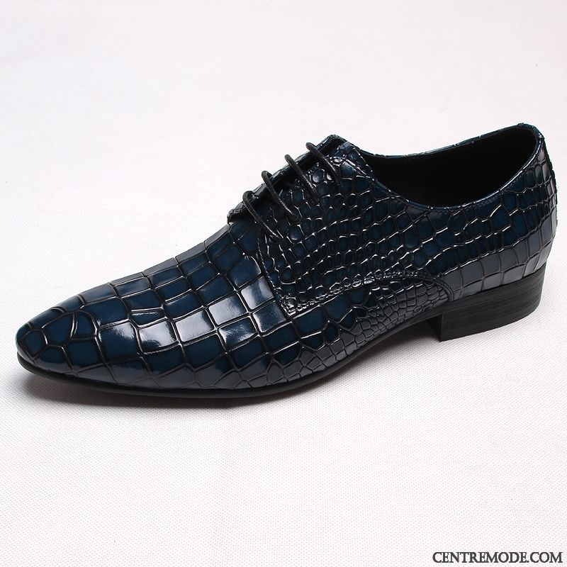 Derbies En Cuir Homme Pas Cher, Derbies Grises Homme Cuir Lilas Blé